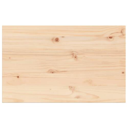 Bordplade 80x50x1,7 cm rektangulær massivt fyrretræ