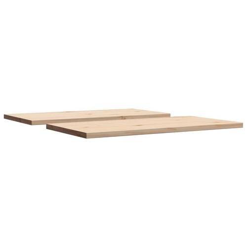 Bordplader 2 stk. 90x45x2,5 cm rektangulær massivt fyrretræ