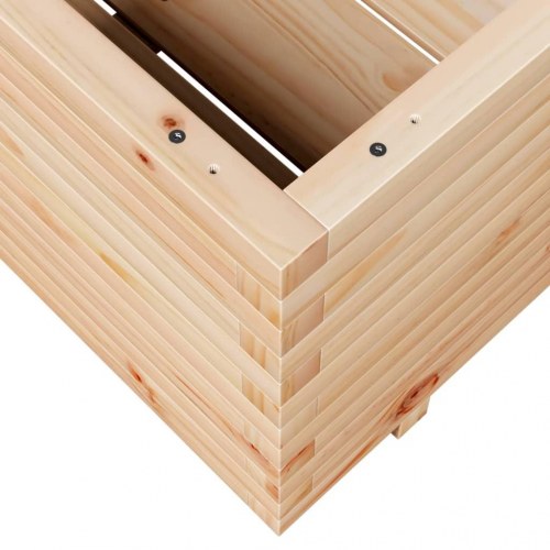 Plantekasse i massivt fyrretræ 90 x 60 x 49,5 cm