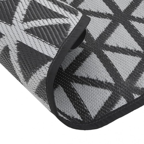 Udendørs gulvtæppe ARAKIL Ø120 cm PP sort