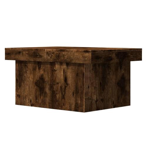 Sofabord 100x55x40 cm konstrueret træ røget egetræsfarve