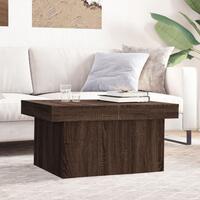 Sofabord 100x55x40 cm konstrueret træ brun egetræsfarve