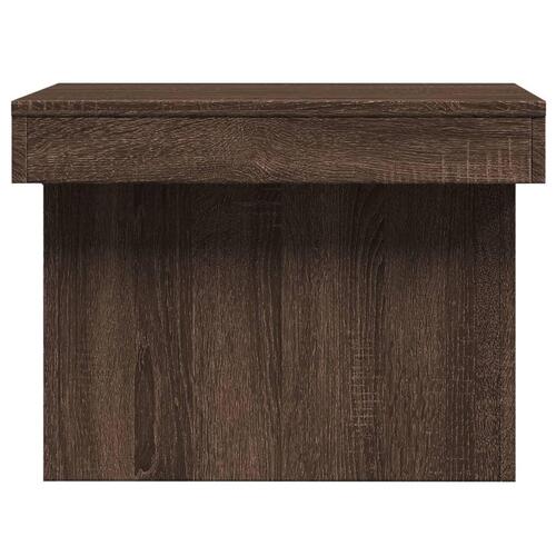 Sofabord 100x55x40 cm konstrueret træ brun egetræsfarve