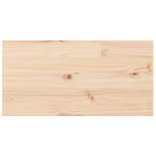 Bordplader 2 stk. 80x40x1,7 cm rektangulær massivt fyrretræ