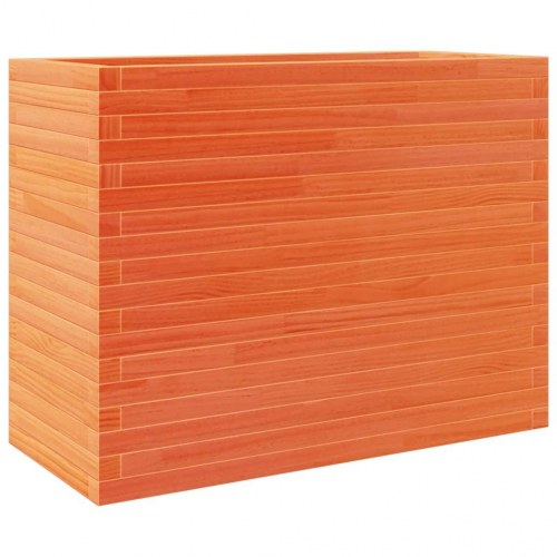 Plantekasse i massivt fyrretræ 90 x 40 x 68,5 cm - gyldenbrun