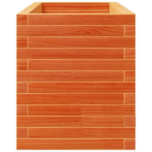 Plantekasse i massivt fyrretræ 90 x 40 x 49,5 cm - gyldenbrun