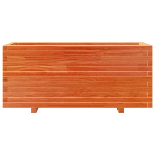 Plantekasse 110x40x49,5 cm massivt fyrretræ gyldenbrun