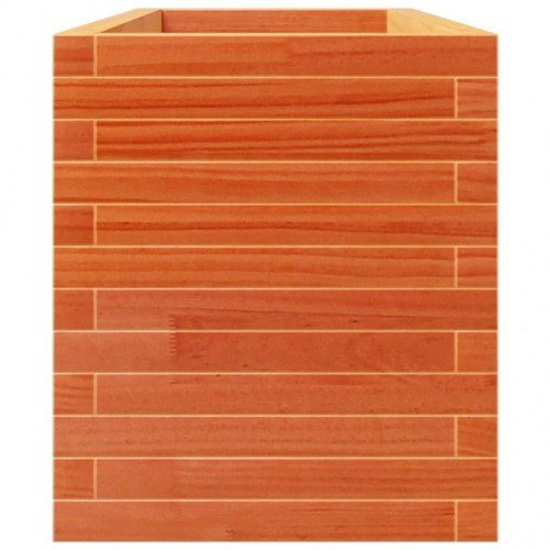 Plantekasse 110x40x49,5 cm massivt fyrretræ gyldenbrun