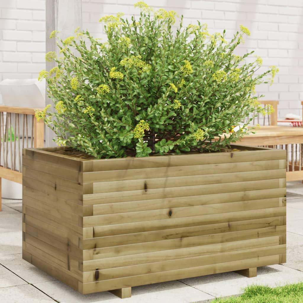 Plantekasse 90x60x49,5 cm imprægneret fyrretræ