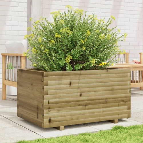 Plantekasse 90x60x49,5 cm imprægneret fyrretræ