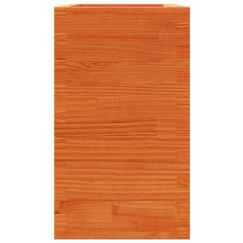 Plantekasse i massivt fyrretræ 90 x 40 x 72,5 cm - gyldenbrun