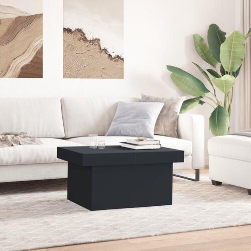 Sofabord 100x55x40 cm konstrueret træ sort