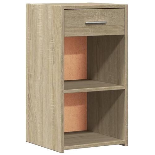 Sengeborde 2 stk. 35x34x65 cm konstrueret træ sonoma-eg