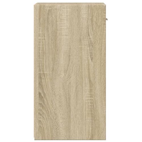 Sengeborde 2 stk. 35x34x65 cm konstrueret træ sonoma-eg