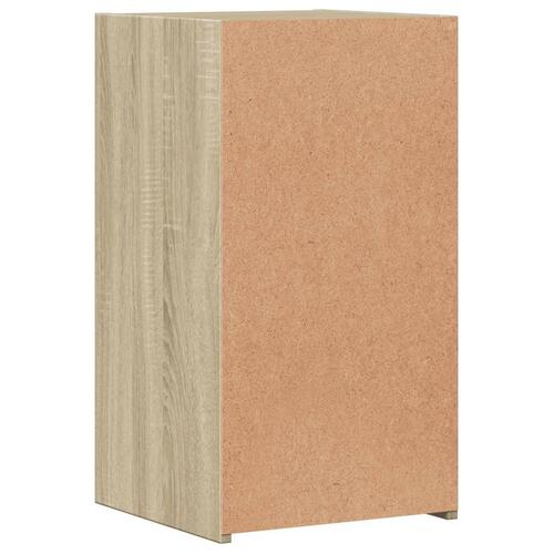 Sengeborde 2 stk. 35x34x65 cm konstrueret træ sonoma-eg