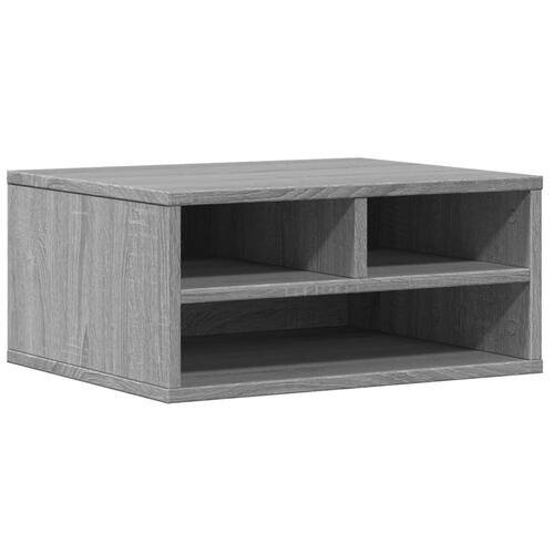 Printerstativ 49x40x22,5 cm konstrueret træ grå sonoma-eg