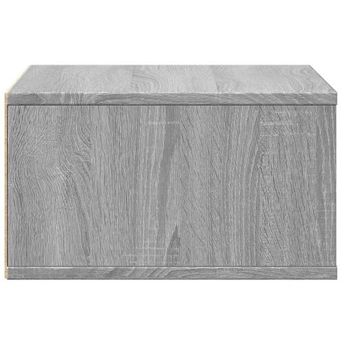 Printerstativ 49x40x22,5 cm konstrueret træ grå sonoma-eg