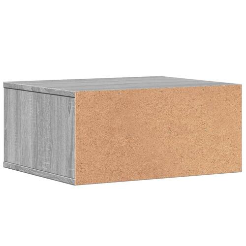 Printerstativ 49x40x22,5 cm konstrueret træ grå sonoma-eg