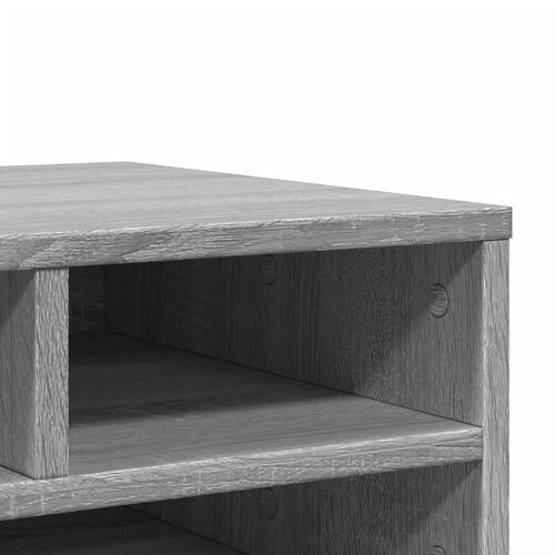 Printerstativ 49x40x22,5 cm konstrueret træ grå sonoma-eg