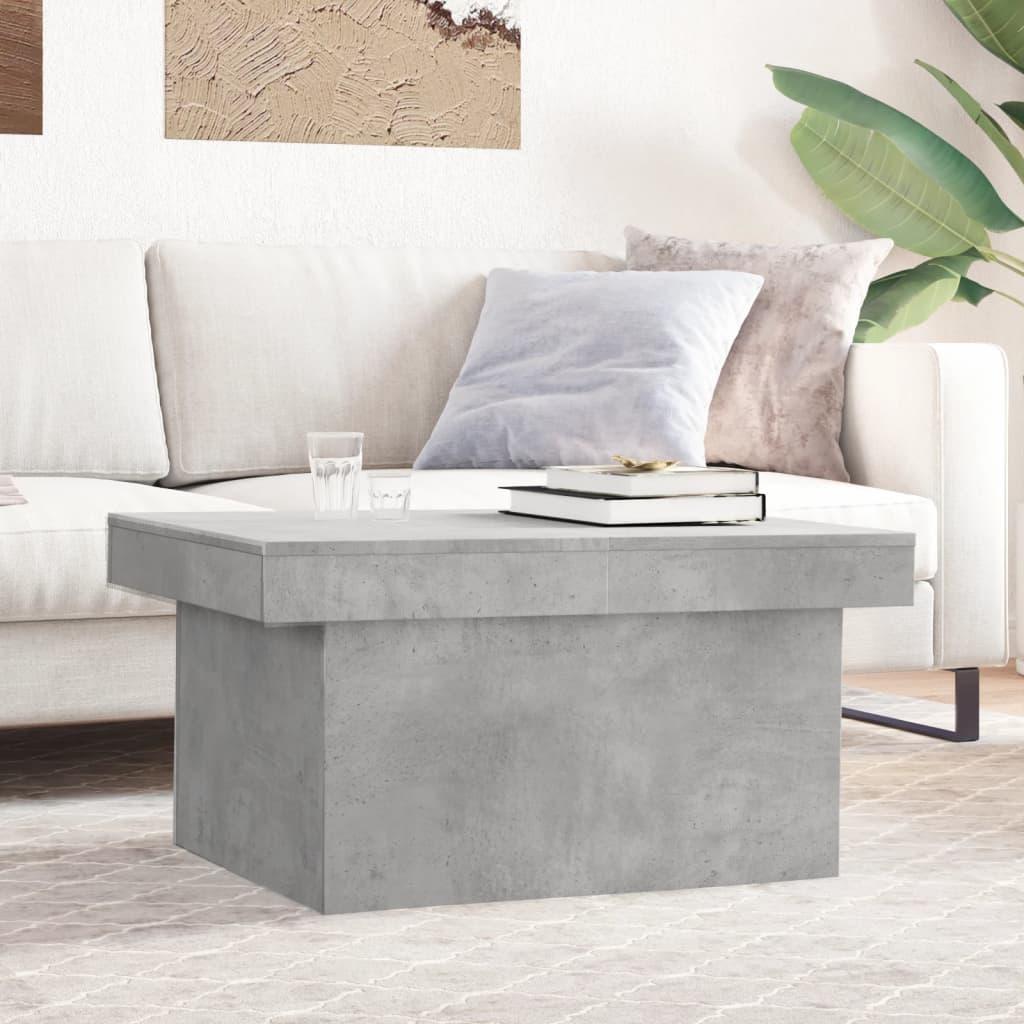 Sofabord 100x55x40 cm konstrueret træ betongrå