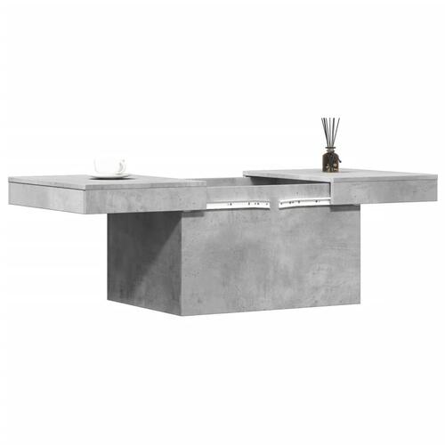 Sofabord 100x55x40 cm konstrueret træ betongrå