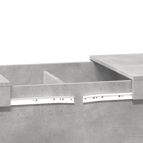 Sofabord 100x55x40 cm konstrueret træ betongrå