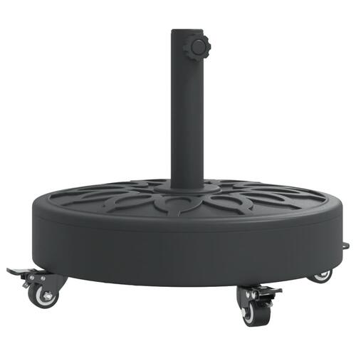 Parasolfod med hjul til Ø38/48 mm stænger 27 kg rund