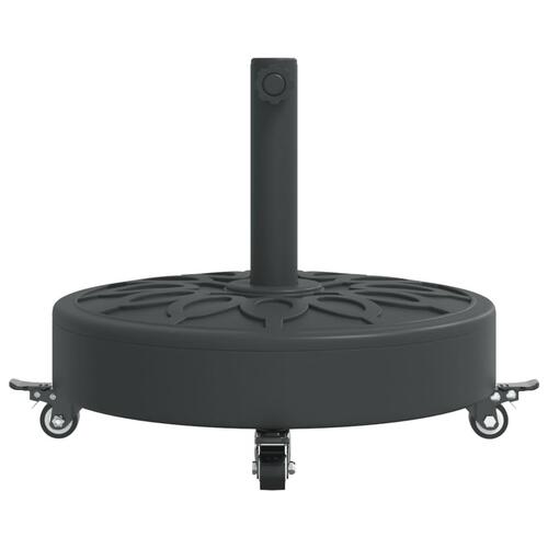 Parasolfod med hjul til Ø38/48 mm stænger 27 kg rund