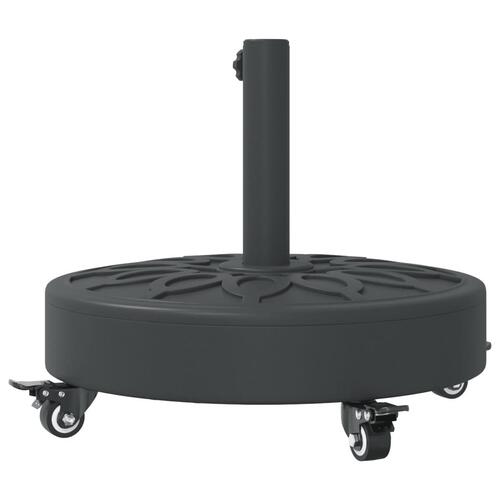 Parasolfod med hjul til Ø38/48 mm stænger 27 kg rund