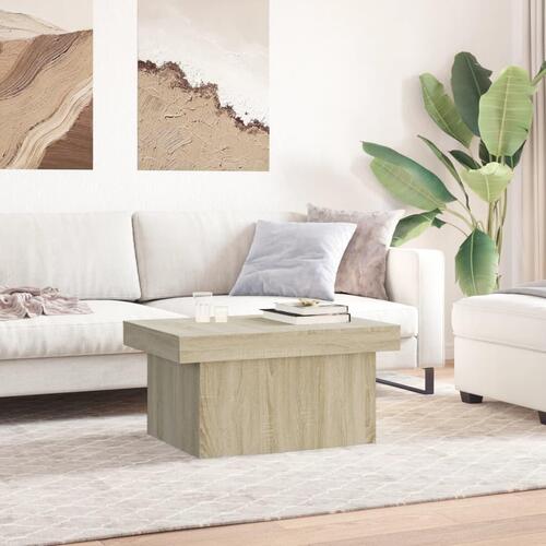 Sofabord 80x55x40 cm konstrueret træ sonoma-eg