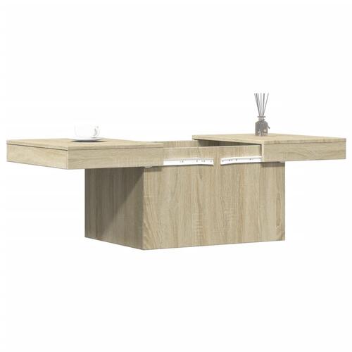 Sofabord 80x55x40 cm konstrueret træ sonoma-eg