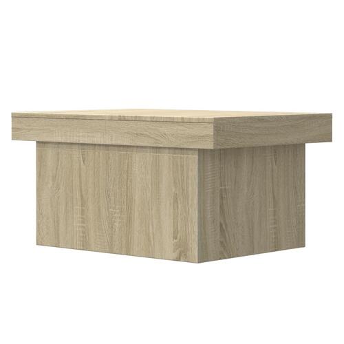 Sofabord 80x55x40 cm konstrueret træ sonoma-eg