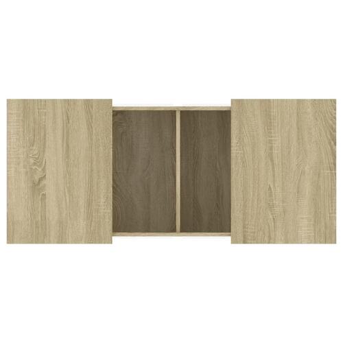 Sofabord 80x55x40 cm konstrueret træ sonoma-eg