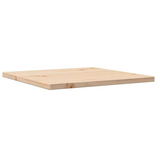 Bordplade 50x50x1,7 cm firkantet massivt fyrretræ