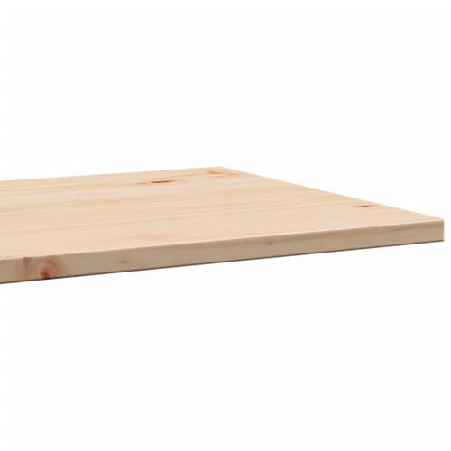 Bordplade 50x50x1,7 cm firkantet massivt fyrretræ