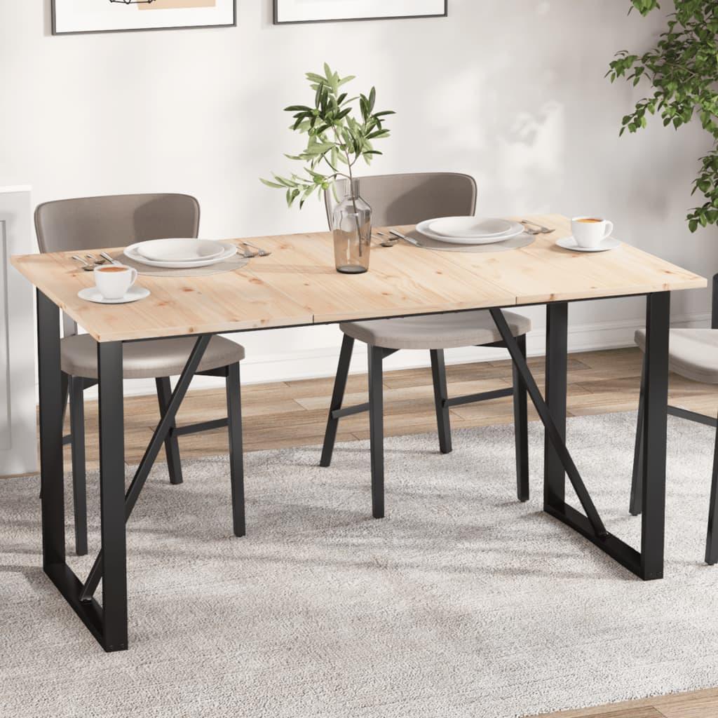 Bordplader 3 stk. 80x47x1,7 cm rektangulær massivt fyrretræ