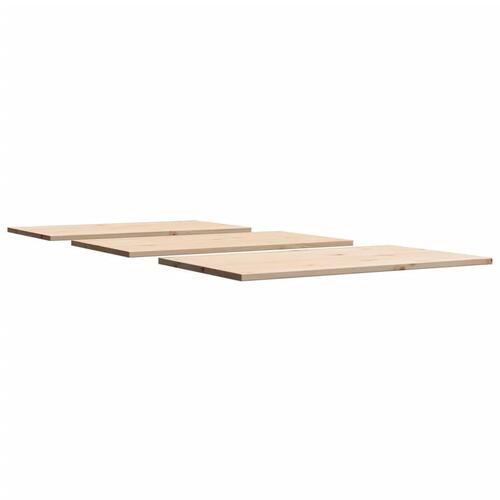 Bordplader 3 stk. 80x47x1,7 cm rektangulær massivt fyrretræ