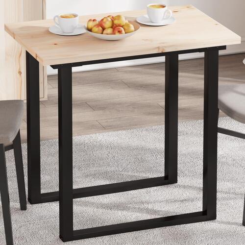Bordplade 80x50x2,5 cm rektangulær massivt fyrretræ