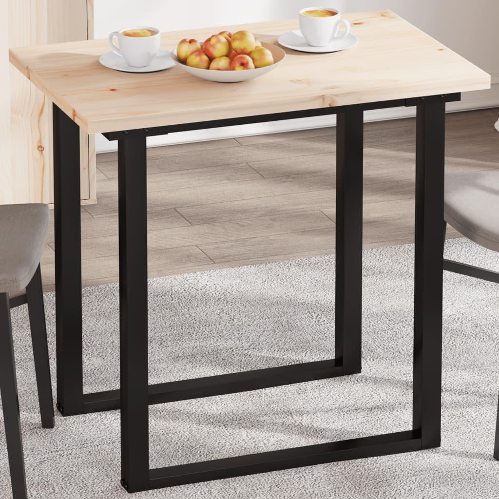Bordplade 80x50x2,5 cm rektangulær massivt fyrretræ