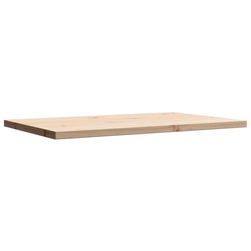 Bordplade 80x50x2,5 cm rektangulær massivt fyrretræ