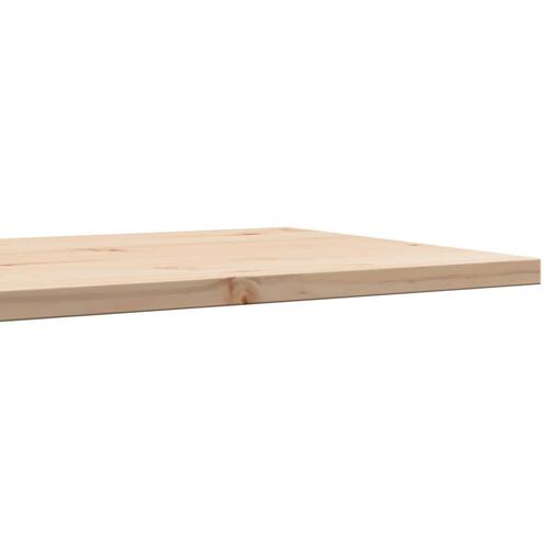 Bordplade 80x50x2,5 cm rektangulær massivt fyrretræ
