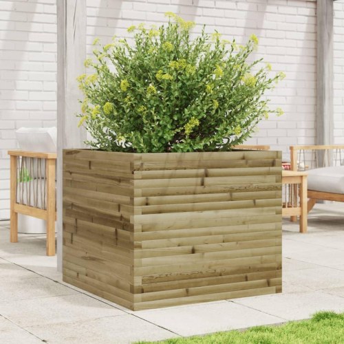 Plantekasse 80x80x68,5 cm imprægneret fyrretræ