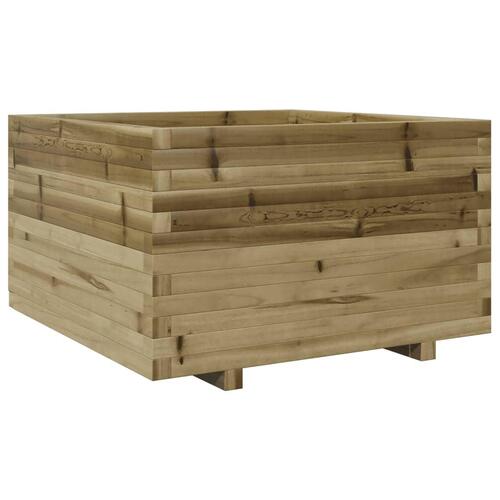 Plantekasse 80x80x49,5 cm imprægneret fyrretræ