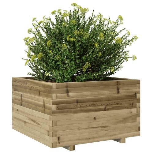 Plantekasse 80x80x49,5 cm imprægneret fyrretræ