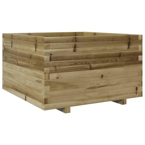 Plantekasse 80x80x49,5 cm imprægneret fyrretræ