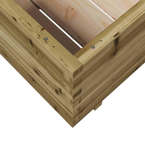 Plantekasse 80x80x49,5 cm imprægneret fyrretræ
