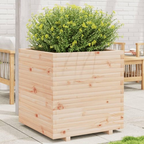 Plantekasse 70x70x72,5 cm massivt fyrretræ