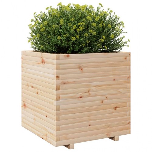Plantekasse 70x70x72,5 cm massivt fyrretræ