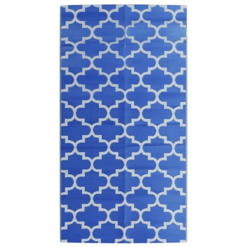 Udendørstæppe ARAKIL 80x150 cm PP blå