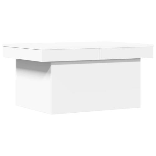 Sofabord 80x55x40 cm konstrueret træ hvid